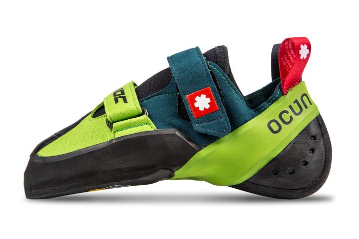 An image of Ocun Havoc's climbing shoe, favored by Olympian Jesse Grupper